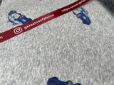 Alpine Fleece Police Cars Print Fabric - G.k Fashion Fabrics fabric