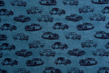 Alpine Fleece Retro Cars Print Fabric - 5006 - G.k Fashion Fabrics fabric