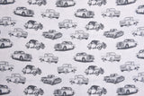 Alpine Fleece Retro Cars Print Fabric - 5006 - G.k Fashion Fabrics fabric