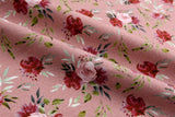 Alpine Fleece Roses Print Fabric- 5003 - G.k Fashion Fabrics fabric