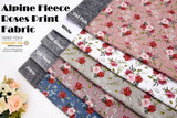 Alpine Fleece Roses Print Fabric- 5003 - G.k Fashion Fabrics fabric