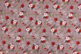 Alpine Fleece Roses Print Fabric- 5003 - G.k Fashion Fabrics fabric