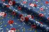 Alpine Fleece Roses Print Fabric- 5003 - G.k Fashion Fabrics fabric