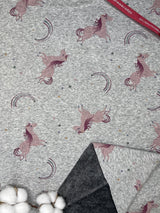Alpine Fleece Unicorn Print Fabric - G.k Fashion Fabrics fabric