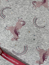 Alpine Fleece Unicorn Print Fabric - G.k Fashion Fabrics fabric