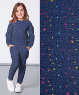 Alpine Fleece with Star Dew Drops Fabric- 18490 - G.k Fashion Fabrics fabric