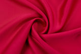 Back Crepe Marino Matt Satin Fabric Medium Weighted Soft 60" Wide / Medium Weighted Fabric - G.k Fashion Fabrics Fuchsia / Price per Half Yard satin