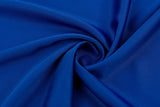 Back Crepe Marino Matt Satin Fabric Medium Weighted Soft 60" Wide / Medium Weighted Fabric - G.k Fashion Fabrics Royal Blue / Price per Half Yard satin