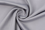 Back Crepe Marino Matt Satin Fabric Medium Weighted Soft 60" Wide / Medium Weighted Fabric - G.k Fashion Fabrics Silver / Price per Half Yard satin
