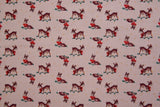 Bambi / Deer Print Cotton Flannel Fabric - G.k Fashion Fabrics