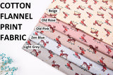 Bambi / Deer Print Cotton Flannel Fabric - G.k Fashion Fabrics