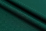 Birds Eye Sportswear Fabric / Pique Mock mesh Textured jersey / Breathable Antimicrobial Wicking Fabric - G.k Fashion Fabrics Bottle Green / Price per Half Yard mesh