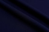 Birds Eye Sportswear Fabric / Pique Mock mesh Textured jersey / Breathable Antimicrobial Wicking Fabric - G.k Fashion Fabrics Navy / Price per Half Yard mesh