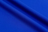 Birds Eye Sportswear Fabric / Pique Mock mesh Textured jersey / Breathable Antimicrobial Wicking Fabric - G.k Fashion Fabrics Royal Blue / Price per Half Yard mesh