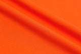 Birds Eye Sportswear Fabric / Pique Mock mesh Textured jersey / Breathable Antimicrobial Wicking Fabric - G.k Fashion Fabrics Orange / Price per Half Yard mesh