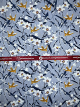 Birds in the nature design 100% Cotton Poplin Digital Print -8043 - G.k Fashion Fabrics cotton poplin