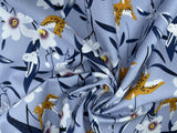 Birds in the nature design 100% Cotton Poplin Digital Print -8043 - G.k Fashion Fabrics cotton poplin