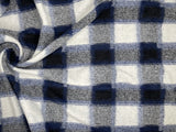 Blue Plaid / Checks - Printed Wool Fabric - 9329 - G.k Fashion Fabrics fabric