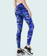 Blue Tornado Print Nylon Swimwear Fabric -WJH1207B - G.k Fashion Fabrics swimwear