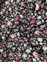 Botanical floral - Washed 100% Cotton Poplin Reactive Print - 9148 - G.k Fashion Fabrics cotton poplin