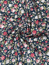 Botanical floral - Washed 100% Cotton Poplin Reactive Print - 9148 - G.k Fashion Fabrics cotton poplin