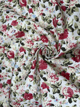 Botanical floral - Washed 100% Cotton Poplin Reactive Print - 9148 - G.k Fashion Fabrics cotton poplin