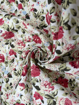 Botanical floral - Washed 100% Cotton Poplin Reactive Print - 9148 - G.k Fashion Fabrics cotton poplin