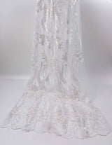 Bridal Wear Beaute Interirieure- GK 6648/22 - BTK - 202207-2 - G.k Fashion Fabrics Ecru - 2 / Price per Half Yard mesh