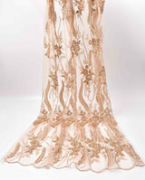 Bridal Wear Beaute Interirieure- GK 6648/22 - BTK - 202207-2 - G.k Fashion Fabrics Champagne - 4 / Price per Half Yard mesh