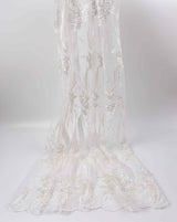 Bridal Wear Beaute Interirieure- GK 6648/22 - BTK - 202207-2 - G.k Fashion Fabrics White - 1 / Price per Half Yard mesh