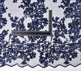 Bridal Wear Nylon Tulle Handmade Embroidery Mariee de Mode - GK 6648/22 - BTK - 20223 - G.k Fashion Fabrics mesh