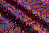 Brocade Jacquard Lamé Fabric , Double Face Geometric Pattern / Premium Designer Lurex - G.k Fashion Fabrics Shades of Purple / Price per Half Yard brocade