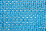 Brocade Satin Bubble Jacquard / Medallion Pattern/ Double Ply Fabric - G.k Fashion Fabrics Aqua + Silver Lurex / 10cm x 10cm swatch