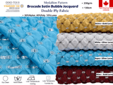 Brocade Satin Bubble Jacquard / Medallion Pattern/ Double Ply Fabric - G.k Fashion Fabrics