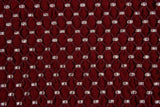 Brocade Satin Bubble Jacquard / Medallion Pattern/ Double Ply Fabric - G.k Fashion Fabrics Wine + Gold Lurex / 10cm x 10cm swatch
