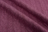 Cable Knit Jacquard Fabric / Quilted Knit Jacquard - G.k Fashion Fabrics Mauve - 1319 / Price per Half Yard
