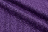 Cable Knit Jacquard Fabric / Quilted Knit Jacquard - G.k Fashion Fabrics Violet - 445 / Price per Half Yard