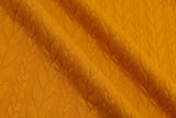Cable Knit Jacquard Fabric / Quilted Knit Jacquard - G.k Fashion Fabrics Ochre - 434 / Price per Half Yard