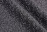Cable Knit Jacquard Fabric / Quilted Knit Jacquard - G.k Fashion Fabrics Mid Grey Mélange - 68 / Price per Half Yard