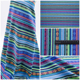 Cambaya Fabric, Traditional Mexican Fabric Colorful Stripe Fabric - G.k Fashion Fabrics