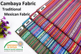 Cambaya Fabric, Traditional Mexican Fabric Colorful Stripe Fabric - G.k Fashion Fabrics