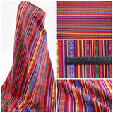 Cambaya Fabric, Traditional Mexican Fabric Colorful Stripe Fabric - G.k Fashion Fabrics