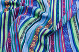 Cambaya Fabric, Traditional Mexican Fabric Colorful Stripe Fabric - G.k Fashion Fabrics