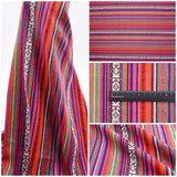 Cambaya Fabric, Traditional Mexican Fabric Colorful Stripe Fabric - G.k Fashion Fabrics