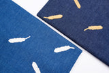 Chambray Denim Fabric with Feather Embroidery CEAE055 - G.k Fashion Fabrics denim