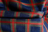 Chambray Denim Plaid Embroidery Fabric CE122 - G.k Fashion Fabrics denim