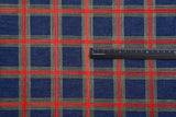 Chambray Denim Plaid Embroidery Fabric CE122 - G.k Fashion Fabrics denim