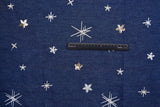 Chambray Denim Space Sequins Embroidery Fabric SE018 - G.k Fashion Fabrics denim