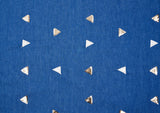 Chambray Denim Triangle Sequins SE016 - G.k Fashion Fabrics denim