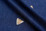 Chambray Denim Triangle Sequins SE016 - G.k Fashion Fabrics denim